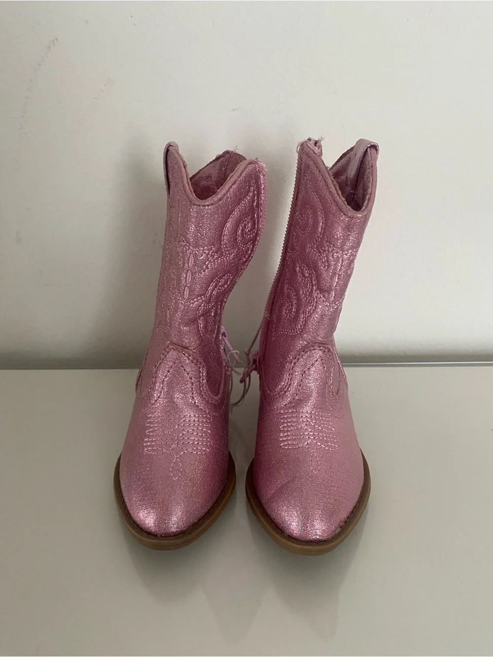 Tucker + Tate Metallic Pink Girls' Cowboy Boots